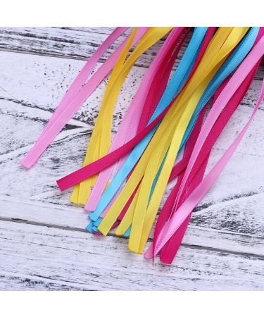 VORCOOL 1Pair Bike Handlebar Streamers - Colorful Polyester Tassel Ribbons for Children | Yellow Bicycle Grips Accessories - Buy Online on GoSupps.com