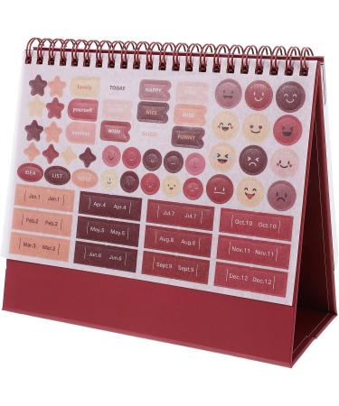 COHEALI Pad Calendar 2024 18 Months Calendar 2023-2024 Desk Calendar Daily Schedule Calendar Calender Birthday Decoration for Girl Household Desk Calendar Dating Small Desktop Spiral Paper Red - Buy Online on GoSupps.com