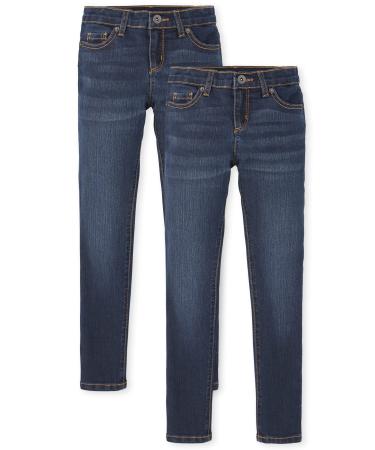 The Children's Place Boy's Stretch Straight Jeans 14 Plus Dk Twilightwash