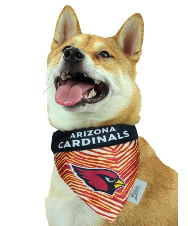 Zubaz NFL Team Reversible Pet Bandana for Dogs & Cats, Arizona Cardinals, Small/Medium Arizona Cardinals Small/Medium