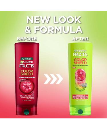 Garnier Fructis Color Shield Anti-Fade Conditioner - 12 Fl Oz - Lemon Infused - for Color Treated Hair - Pack of 1 - Buy Online on GoSupps.com