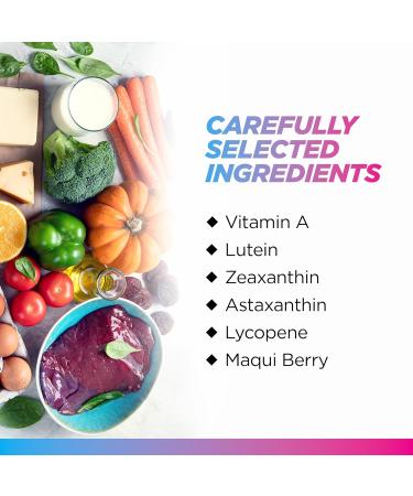 Livingood Daily Eye Support 13-in-1 Vision Supplement with Lutein Zeaxanthin Astaxanthin Vitamin A Lycopene Maqui Berry & More Promotes Healthy Eyes Blue Light Protection Vegan 60 Capsules - Buy Online on GoSupps.com