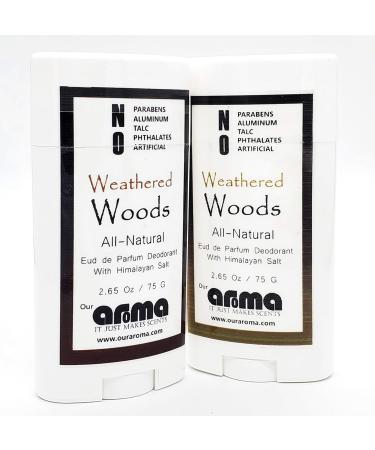 All-Natural Vegan Deodorant for Women & Men - Gluten Free Cruelty Free Aluminum Free - Weathered Woods - Buy Online on GoSupps.com