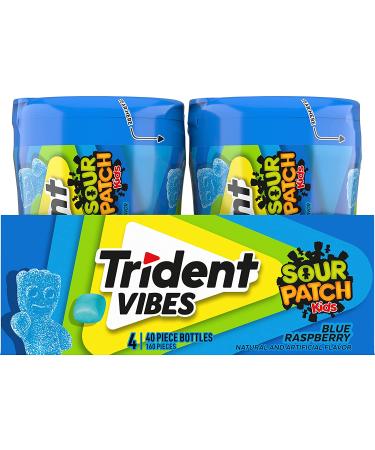 Trident Vibes SOUR PATCH KIDS Blue Raspberry Sugar Free Gum - 160 Pieces - Buy Online on GoSupps.com