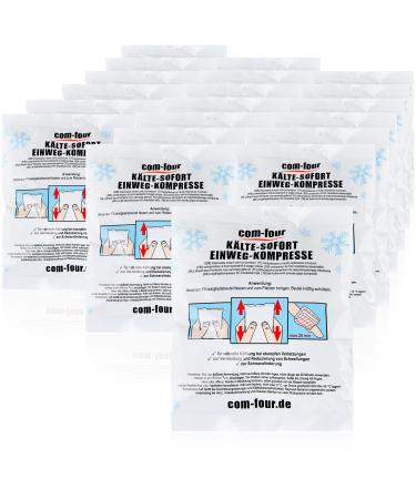 COM-FOUR 20x disposable cold Immediate compress to kink 12 x 15 cm cold pack for immediate cooling cooling pack for first aid measures cooling pillows for external use (20 pieces-12x15cm)