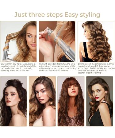 Buy High-Speed Hair Styler & Drying Brush - 110 000 RPM Hot Air Brush with Diffuser & Oval Curling Wand - International Shipping Available - Buy Online on GoSupps.com