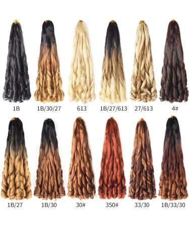 Ainimiu French Curly Braiding Hair 22 Inch 8 Packs - Pre Stretched Bouncy Braiding Hair- Loose Wavy Braiding Hair Synthetic Hair Extensions for Black Women 1 count (Pack of 8) 350# - Buy Online on GoSupps.com
