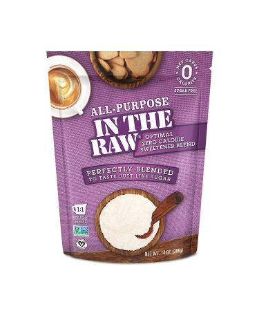 All-Purpose Perfect Blend In The Raw Nature’s Zero Calorie Sweetener blended to taste just like sugar, 14oz (Pack of 1) 14 Ounce (Pack of 1)
