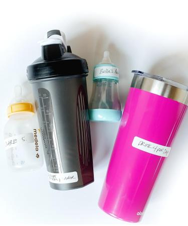 USA-Made Waterproof Write-On Food Labels - Multipurpose, Freezer & Dishwasher Safe for Home Organization - Self-Laminating Kitchen Labels (White) - Buy Online on GoSupps.com