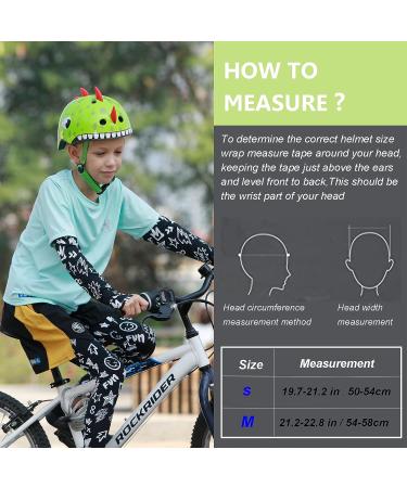 ATPHFETY Toddler Kids Bike Helmet | Multi-Sport Helmet for Cycling Skateboard Scooter Skating | S 50-54 cm Green Dragon - Buy Online on GoSupps.com