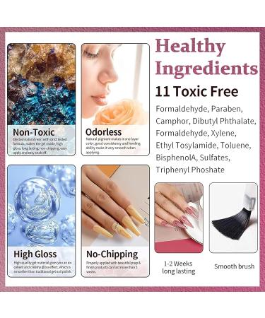  MrCuvaryas Quick Dry Nail Polish Water Based Glossy Natural Non-Toxic Water Based - Buy Online on GoSupps.com