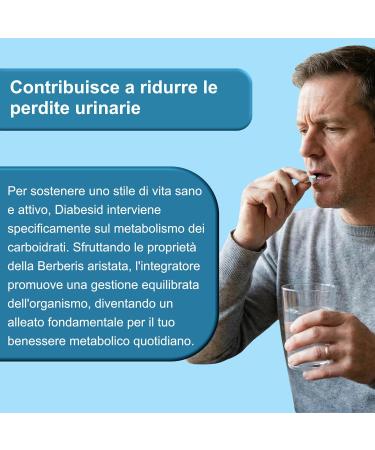  ELLECI FARMA S.R.L Diabesid Natural supplement for blood sugar control Glucose metabolism support 60 tablets of 350mg Elleci Farma - Buy Online on GoSupps.com