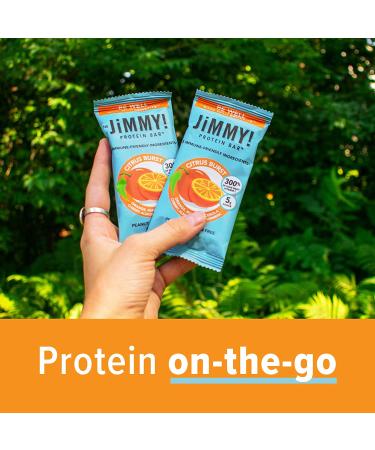 JiMMY! Citrus Blast Protein Bars - 12 Count | Immune Support with Vitamin C, Turmeric & Acerola Cherry - Buy Online on GoSupps.com