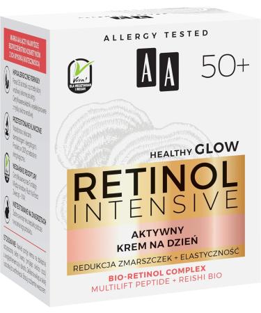 AA RETINOL INTENSIVE 50+ active day cream wrinkle reduction + elasticity 50 ml Daily - Buy Online on GoSupps.com