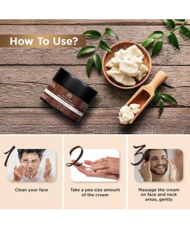 Buy Daily Moisturizing Cream for Dry Skin - Hydrating Face Moisturizer with Shea Butter Vitamin E & Cocoa Butter for Men | 50gm | International Shipping Available - Buy Online on GoSupps.com
