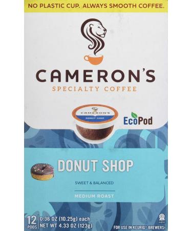 Cameron's Donut Shop Blend 12 Count Single Serve Coffee (Packaging May Vary) - Buy Online on GoSupps.com