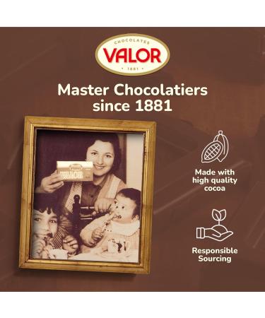 CHOCOLATES VALOR Dark Chocolate 70% Cocoa with Orange Pieces without Added Sugar/Gluten 100 g - Buy Online on GoSupps.com