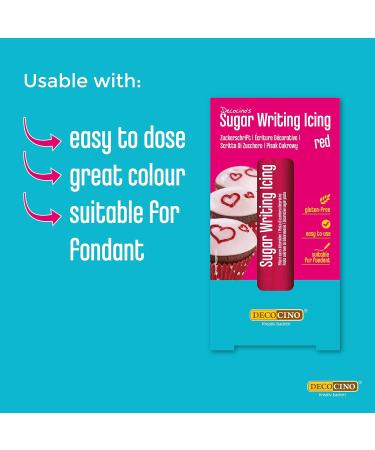 DECOCINO Color Paste Blue - 25 g - Food colouring ideal for colouring cakes fondant and creams - AZO-free gluten-free and vegan - Buy Online on GoSupps.com