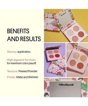Winky Lux Charmsters Tenacious Eyeshadow Palette | Pink Peach & Red Shades | International Shipping Available - Buy Online on GoSupps.com