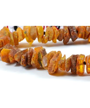Raw Baltic Amber Dog & Cat Chain Collar - Elegant Flea & Tick Protection - 50-55 cm - Buy Online on GoSupps.com
