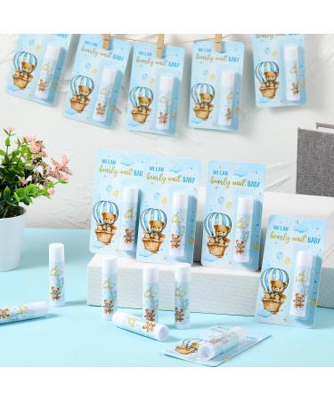 50 Pack Bear Themed Baby Shower Favor Baby Shower Lip Balm Bulk We Can Bearly Wait Party Thank You Gifts for Gender Reveal Guest Games Prizes Spring Halloween Thanksgiving Party Supplies Blue Bear - Buy Online on GoSupps.com