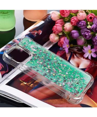 Buy Tivenfezk Nadoli Glitter Drive Sand Shell for iPhone 15 - Shockproof TPU Bumper & Liquid Quicksand Case - Transparent Green - Buy Online on GoSupps.com