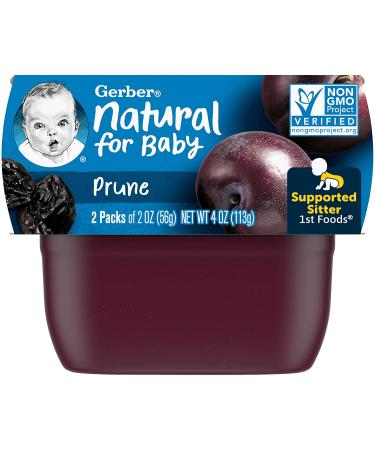 Buy Gerber Prune 2 Pack (2 oz Each) - Nutrient-Rich Baby Food - Buy Online on GoSupps.com