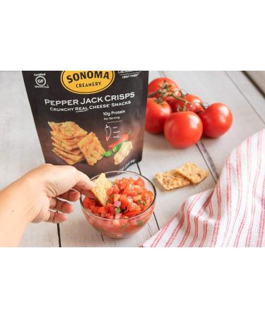 Sonoma Creamery Pepperjack Cheese Crisps 12 Count of 64g 5.33 g (Pack of 12) - Buy Online on GoSupps.com
