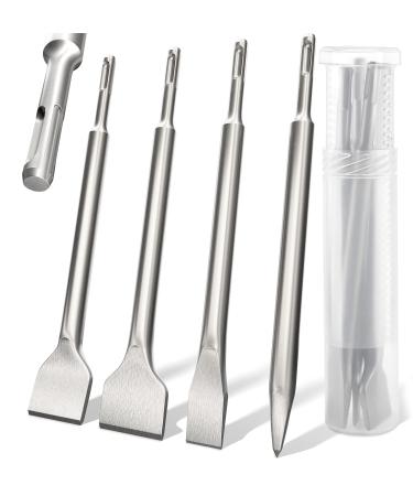 KSP-Tec - SDS-Plus Chisel Set for SDS+ Rotary Hammers with Tile Chisel with Storage Case for Masonry Concrete Brick Stone 4pcs SDS Plus Chisel Set - Buy Online on GoSupps.com