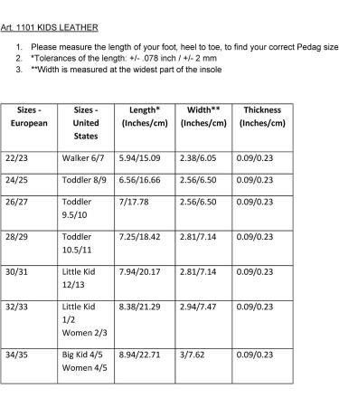 pedag Handmade Leather Insole with Carbon Layer for Kids | Tan | Fits US Kids 1-2 Y/EU 32-33 - Buy Online on GoSupps.com