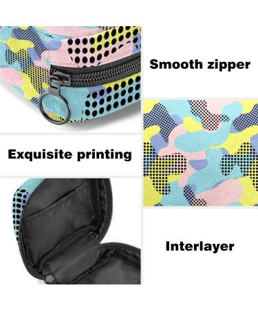 Colorful Camouflage Sanitary Napkin Storage Bag | Menstrual Cup Pouch & Nursing Pad Holder - Buy Online on GoSupps.com