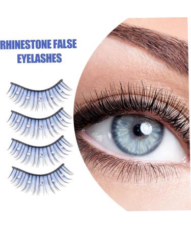 FRCOLOR Diamond Lashes 10 Pairs Lashes Natural False Reusable Soft Light Fake Lash Artificial Fiber Eyelash Diamond False Eyelashes - Buy Online on GoSupps.com