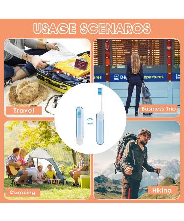 WLLHYF 6 Pack Travel Toothbrush with Folding Soft Bristles and Box - Ideal for Travel, Camping, School, and Home - Buy Online on GoSupps.com