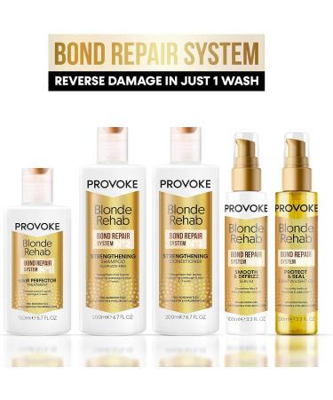  PROVOKE Provoke Blonde Rehab N0'2 Bond Sulfate Free Strengthening Shampoo 200ml Reduces Breakage and Frizz in 1 Wash Formulated with Professional Bonding Complex Keratin & Hyaluronic Acid For Damaged - Buy Online on GoSupps.com