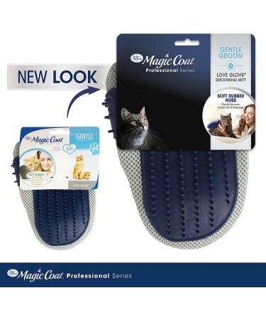 Four Paws Magic Coat Professional Series Love Glove Cat Grooming Mitt - Gentle Pet Hair Removal Tool - Buy Online on GoSupps.com