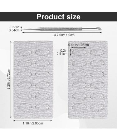 HINZIC Stainless Steel Nail Cuticle Pusher Tools Dual Ended Cuticle Remover Self-Adhesive 240 Grit Sandpaper Sheets Nail Care Replacement for Women Girls - Buy Online on GoSupps.com