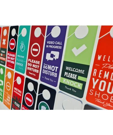 Welcome Please Remove Your Shoes Sign - 2 Pack Double Sided Ideal for Using in Any Places Like Offices Clinics Law Firms Hotels or During Therapy Spa Treatment Counseling - Buy Online on GoSupps.com