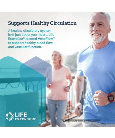 Life Extension VenoFlow - 30 Vegetarian Capsules for Enhanced Circulation - Buy Online on GoSupps.com