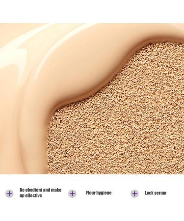 Cushion Foundation Natural Full Coverage Moist Cushion Bb Cream with 1 Refill Waterproof Long Lasting Soft Matte Cream Concealer Natural Skin Color Foundation Makeup - Buy Online on GoSupps.com