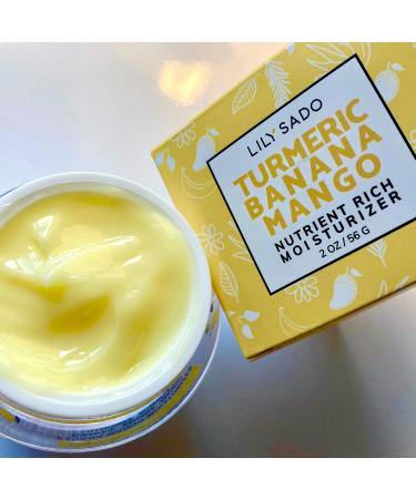 LILY SADO Turmeric Banana Mango Face Moisturizer - Vegan Anti-Aging Cream with Chamomile & Rosemary for Wrinkles - Nutritious Daily Facial Lotion - Buy Online on GoSupps.com