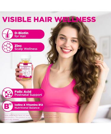Aromlife Postpartum Hair Loss Gummies for Women Stronger Hair Postpartum Hair Gummies with Biotin Folate Zine Vitamin E B6 & B12 60 Count Vegan Breastfeeding-Friendly Postnatal Vitamins Gummy - Buy Online on GoSupps.com