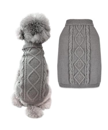 FWLWTWSS dog sweater winter warm dog sweater Small dog roll collar knitting sweater dog sweater soft dog sweater dog costume dog clothing for small medium-sized dogs and cat medium diamond style m - Buy Online on GoSupps.com