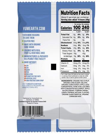 YumEarth Gummy Bears - Assorted Flavors, 12 Packs (2.5 oz each) - Organic & Vegan - Buy Online on GoSupps.com