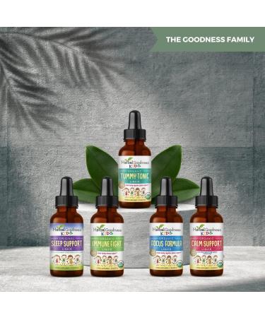 Kids Calm Support Liquid Extract 1oz with Magnesium Glycinate Magnesium Citrate Multivitamin - Magnesium for Kids - 1oz Bottle 1 Unit - Herbal Goodness - Buy Online on GoSupps.com