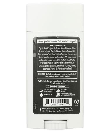 PACHA SOAP Lemongrass Peppermint Deodorant - 2.65 OZ | All-Natural Eco-Friendly International Shipping - Buy Online on GoSupps.com