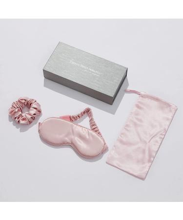 Premium Silk Hair Scrunchies & Sleep Mask Set - 100% Mulberry 22 Momme - Perfect Hair Ties & Eye Mask Gift - Buy Online on GoSupps.com
