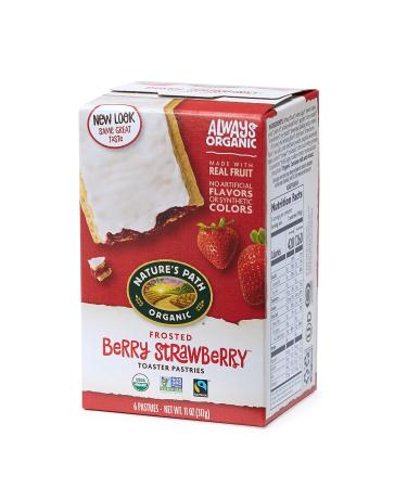 Nature’s Path Organic Frosted Berry Strawberry Toaster Pastries, 11 Ounce (Pack of 12), Non-GMO, Made with Real Fruit Frosted Strawberry