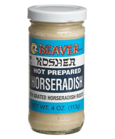 Beaver Kosher White Horseradish, 4 oz 4 Ounce (Pack of 1)