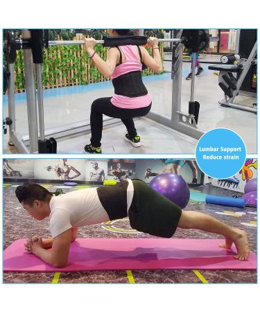 Yosoo Lower Back Lumbar Support Brace Belt with 4 Steel Stabilizers Double Adjustable Compression Straps and Wide Lumbar Support Area Work for Lifting Office Working Driving (L 30"-44" Belly) - Buy Online on GoSupps.com