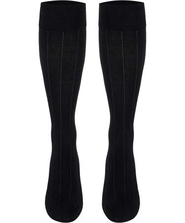 Buy Touch Men's Knee High Dress Socks - Graduated Compression for Business Casual Wear Muscle Support Recovery - Black X-Large (15-20 mmHg) International Shipping Available - Buy Online on GoSupps.com